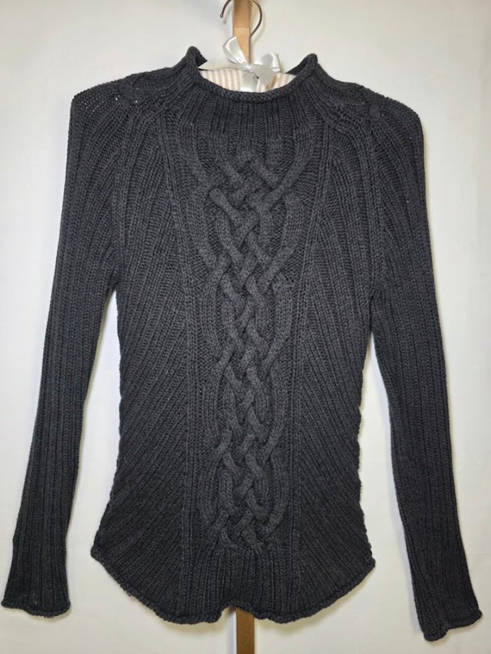 Gap Cable Knit Mock Turtleneck 100% Cotton Sweater in Blue S